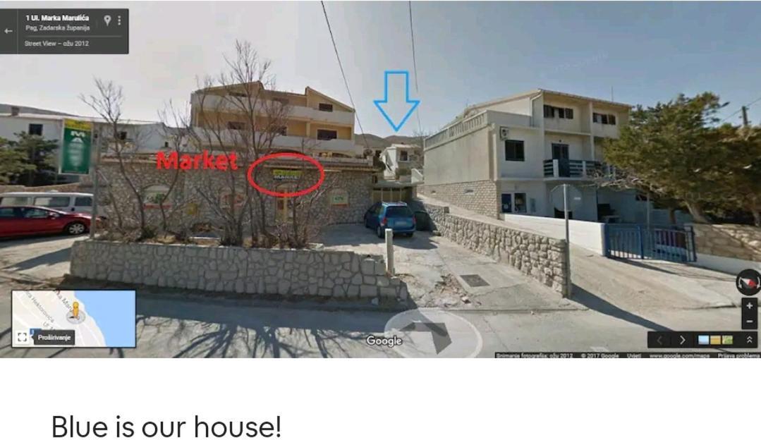 Studio-App Iva, Balcony With Sea View - 50 M From Beach Pag Town Exterior foto